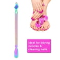 thumbnail image 3 of Stainless Steel Cuticle Pusher Dead Skin Remover Nail Art Manicure Tool Portable Nail Tools, Exfoliating Nails, Rainbow Colors, 3 of 5
