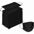 thumbnail image 1 of Chenchen Disposable 3 Ply Earloop Face Masks, Suitable for Home, School, Office and Outdoors (Black), 1 of 1