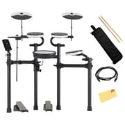 Roland V-Drums TD-02KV Electronic Drum Set Bundle with 3.5mm Audio Cable, Drumstick Bag, 1 Pair of Drumsticks, and Austin Bazaar Polishing Cloth