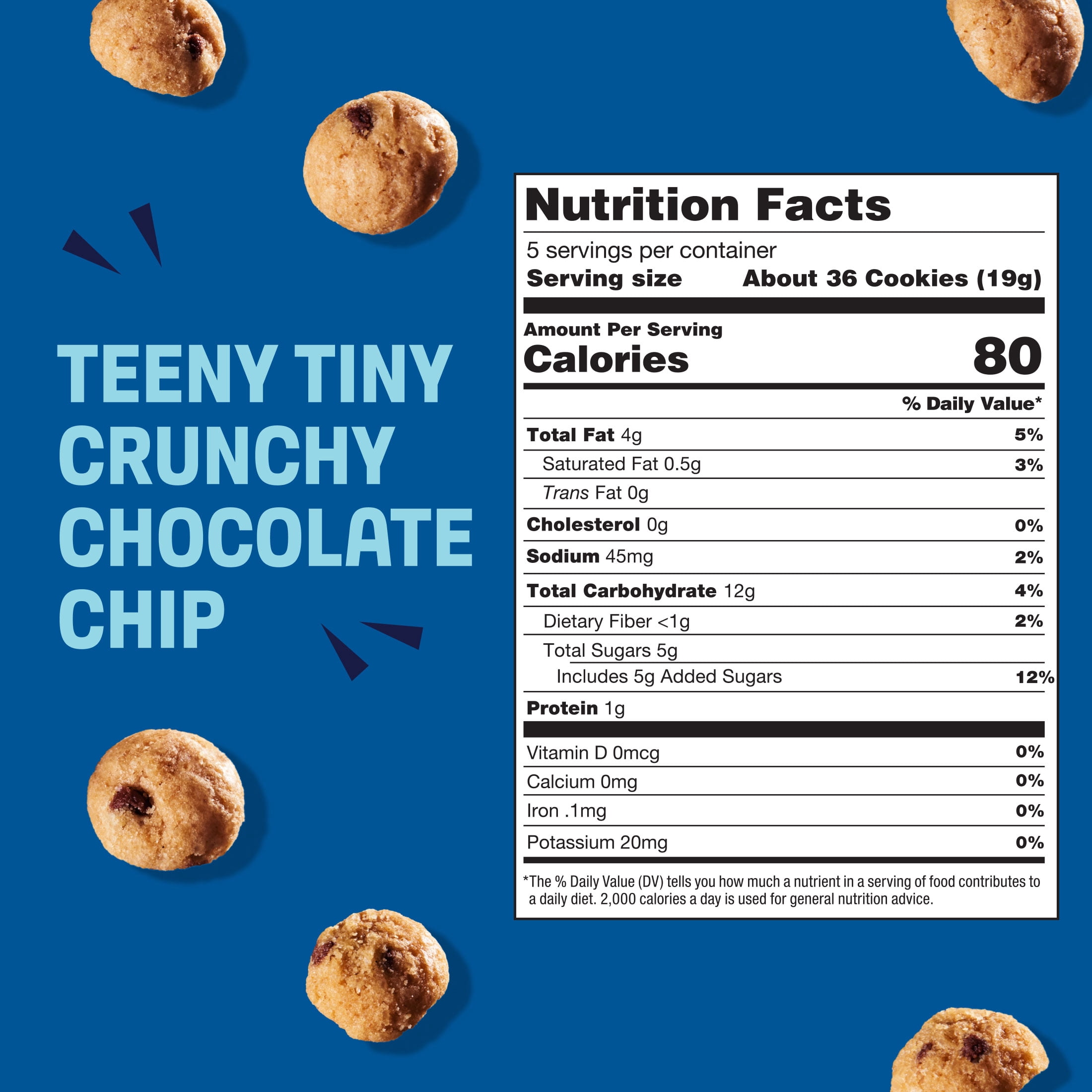 (3 pack) Partake Teeny Tiny Chocolate Chip Cookies, Vegan & Gluten-Free, Shelf-Stable, 5 Pack, Baked Snack