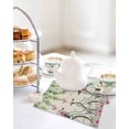 thumbnail image 4 of Farmhouse Spring Kitchen Dish Towels for Drying Dishes Set of 3, Retro Bicycles Flowers Vines Butterfly Waffle Weave Microfiber Hand Tea Bathroom Towels Quick Dry & Absorbent Towel 12x12, 4 of 7