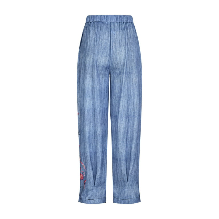 Cargo Pants Baggy Jeans Women Fashion Streetwear Pockets Wide Leg