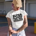 thumbnail image 2 of Super Blessed and Dog Obsessed Quote, Groovy Retro Wavy Text Merch Gift, Heather Grey T-Shirt, XL, 2 of 5
