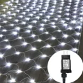 thumbnail image 3 of Guirnalda de luces LED de malla grande para exteriores, 672 luces LED de 24 V CC, 6 x 4 m, 8 modos, para decoración de arbustos y arbustos, 3 of 5