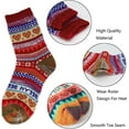 thumbnail image 2 of 5 Pairs Womens Wool Socks Thick Knit Vintage Winter Warm Cozy Crew Socks, 2 of 6