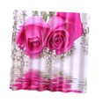 thumbnail image 3 of natural cortina de impermeable decoración del baño Rosa rosada SM SunniMix Cortina de ducha, 3 of 4