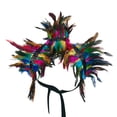 thumbnail image 2 of Fortune Cape Gothique à Plumes pour Femmes Halloween Cosplay Fête Châle à Lacets Boléro, 2 of 8