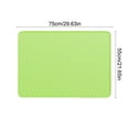 thumbnail image 3 of Cat Litter Mat, Cat Litter Box Mat, Waterproof Urine-Proof Non-Slip Litter Trapping Mat, Soft on Kitty Paws, Scratch-Resistant, Scatter Control, Easy to Clean (Green, 31x30''), 3 of 6