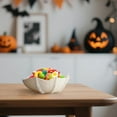 thumbnail image 4 of XIEULQP Halloween Themed Candy Bowl and Dinner Plate Set with Hand-Painted Fan Design - Home Decoration and Party Serving for Festive Gatherings and Themed Events​​, 4 of 6