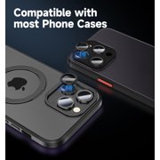 MAGIC JOHN 2 Pack Camera Lens Protector for iPhone 16 Pro Max iPhone16 Pro 9H Aerospace Tempered Glass Anti-Scratch Durable Case Friendly