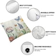 thumbnail image 4 of Nawypu Spring Pillow Covers , Tulip Lavender Butterfly Farmhouse Throw Pillow Covers Flowers Decorative Mother's Day Pillowcase Spring Decor for Home Couch Sofa Outdoor White, 4 of 6