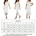 thumbnail image 6 of KISSMODA Womens Dresses Semi Formal Sexy Midi Fit Party Cocktail Wedding Guest Layd White Dresses, 6 of 7