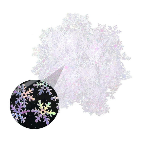 FRCOLOR 2 Bags Table Confetti Snowflakes Sequin For Christmas Diy Adornment