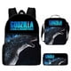 thumbnail image 3 of Mochila con estampado de Godzilla, juego de 3 piezas, mochila para portátil de 17 pulgadas, mochila escolar, mochila de viaje multifuncional unisex, 3 of 5