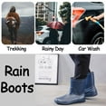thumbnail image 5 of AUXDIQ Wellington Boots Men Mid-calf Wellies Waterproof Rain Boots Outdoor Garden Shoes, 5 of 6