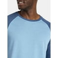 thumbnail image 4 of George Men's and Big Men's Raglan Tee with Long Sleeves, Sizes S-3XL, 4 of 5