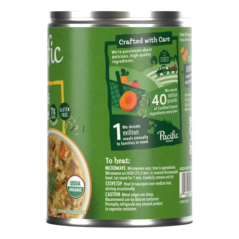 Pacific Foods Organic Chicken Noodle Soup, 16.1 oz Can 