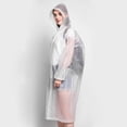 thumbnail image 1 of Poncho de Pluie 1 Pce, Poncho Imperméable, Poncho Réutilisable en EVA, Poncho de Cyclisme pour Hommes et Femmes, Veste Imperméable à Capuche, Unisexe, Adapté pour la Randonnée et le Camping en Plein Air, Blanc, 1 of 5