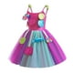 thumbnail image 3 of Disfraz de caramelo para niñas Dressy Daisy, vestido arcoíris con diadema, 6-8, 3 of 7