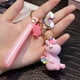 thumbnail image 1 of Fashion Stereo Rainbow Unicorn Keychain Keyring Plush Toys for Kids Creative Phone Bag Car Exquisite Pendant Gift for FriendsPink1 He Qiyong unisex, 1 of 1