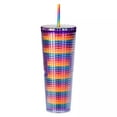 thumbnail image 3 of Disney Pride Collection Starbucks Rainbow Tumbler with Straw – Disneyland, 3 of 4