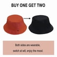 thumbnail image 2 of Homirary XXL Oversize Bucket Hat Reversible, Fisherman Sun Cap with Chin Strap, Travel Beach Outdoor Hat for Men & Women, Black / Orange, 1 Pack, 2 of 6