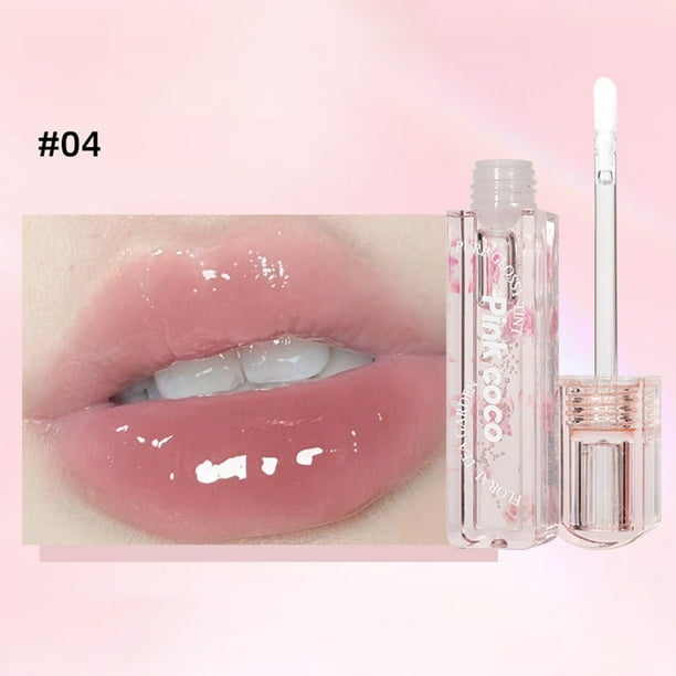 Brillo de labios hidratante de larga duración con efecto espejo y acabado perlado tridimensional. Color nacarado tridimensional. No se desvanece. 2,7 ml.