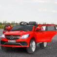 thumbnail image 3 of Gymax 12V Mercedes Benz GLE Licensed Kids Ride On Car RC Electric Vehicle w/ MP3 Red, 3 of 10