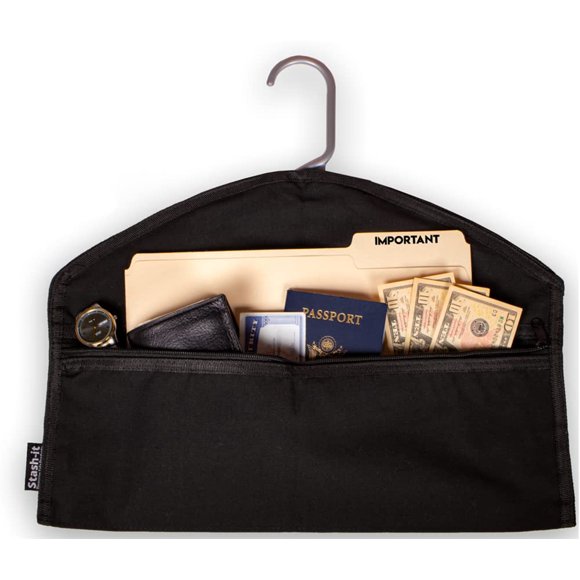 Percha Diversion Safe Hanger Stash-it con bolsillo oculto para hogar/viajar