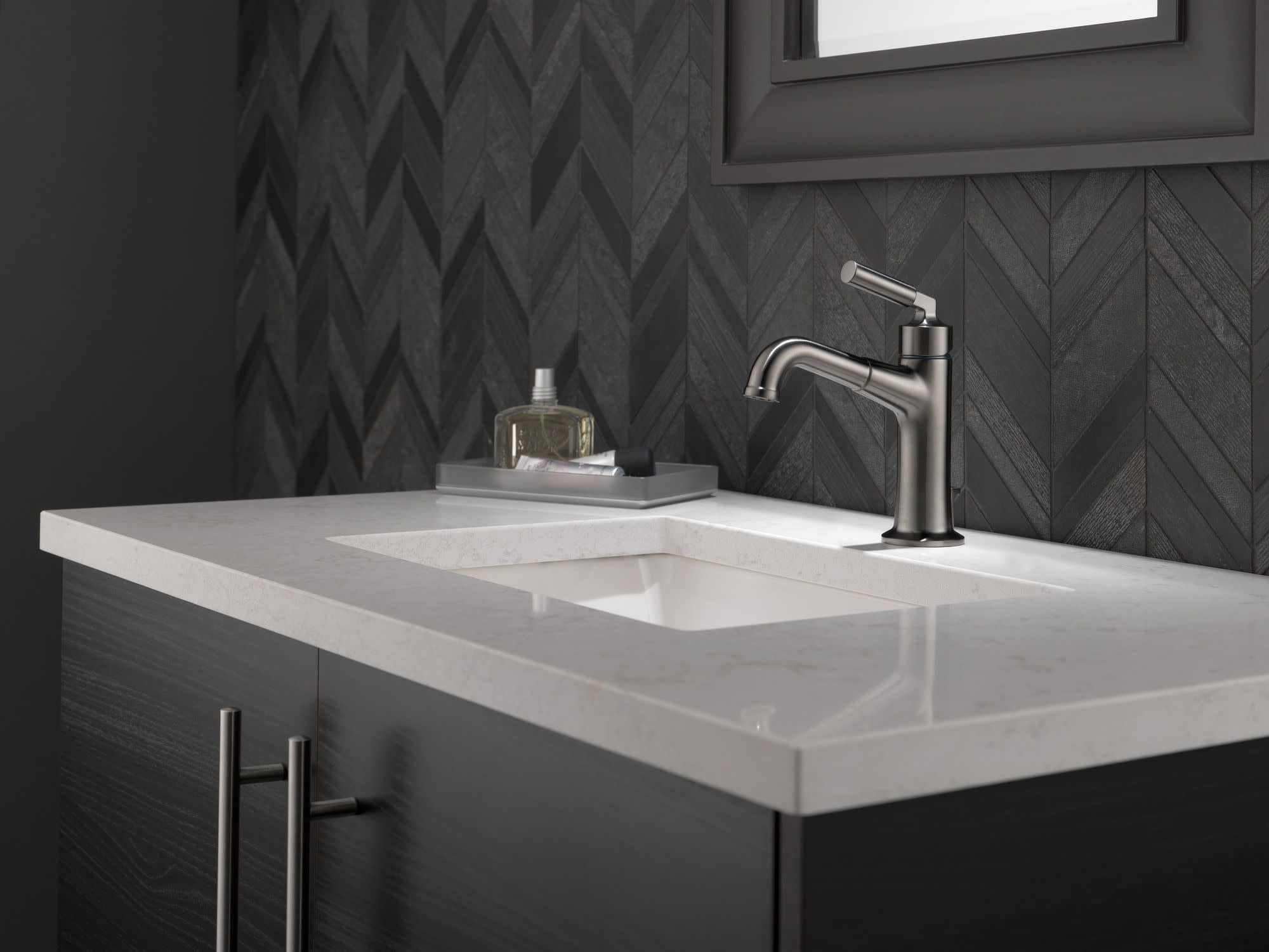 Delta 548LF-MPU Bowery 1.2 GPM Single Hole Bathroom Faucet - Chrome