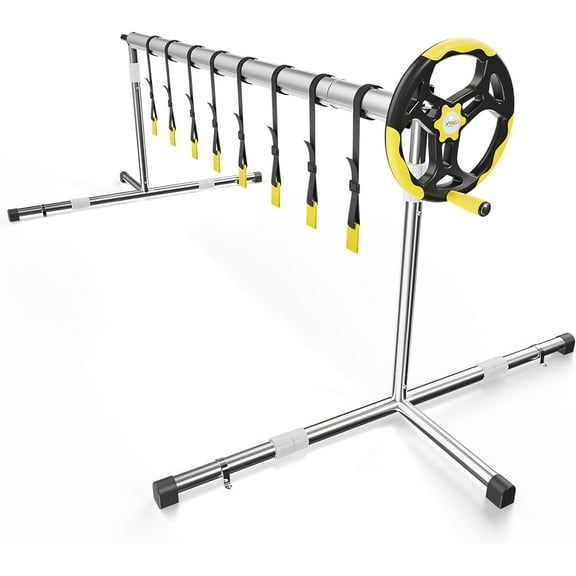 UBesGoo 16 FT Pool Solar Cover Reel,Pool Cover Reel for Aboveground & Inground Swimming Pools with Adjustable Height, Aluminum Solar Swimming Inground Cover Blanket Reel