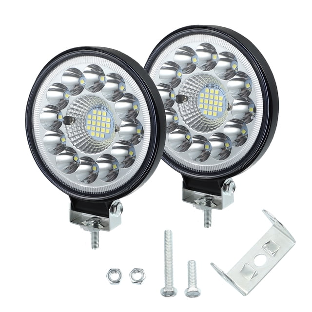 Universal LED Luz Barra, 33 LED 42W 12-24V, 4.5", Aluminio, Negro