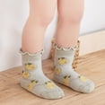 thumbnail image 4 of Laklulu Primavera Verano bebé niña calcetines transpirables para bebé calcetines de punto con bridas calcetines para bebé calcetines de tubo medio para niñas, 4 of 5