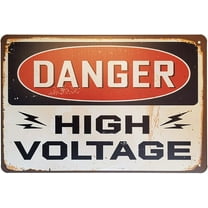 Danger High Voltage Vintage Metal Tin Sign Outdoor Road Signs Decor 12 X 8