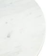 thumbnail image 3 of Kate and Laurel Tira Round Side Table, 14 x 14 x 24, White and Gray, Decorative Pedestal Style End Table for Use as a Bedroom Nightstand or Living Room Accent, 3 of 7