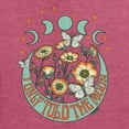 thumbnail image 6 of Wild Bobby I Only Told The Moon, Moon Phases Daisies and Butterflies Vintage Men Tee, Vintage Heather Red, 4X-Large, 6 of 6