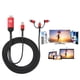 thumbnail image 4 of Cable adaptador y convertidor de video HDTV 3 en 1 Bling Bling Micro USB/para iOS tipo C a HDMI HD 4K, 4 of 7