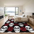thumbnail image 3 of ODIKA 8'x10' Machine Washable Non-Slip Area Rug, Gothic Black High Traffic Rug, Black, 1100279, 3 of 7
