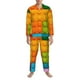 thumbnail image 3 of Fotbe Colorful Building Blocks Pijama de Hombre con Estampado de Manga Larga, Conjunto de 2 Piezas, Ropa de Dormir Suave y Cómoda con Bolsillos-Large, 3 of 7