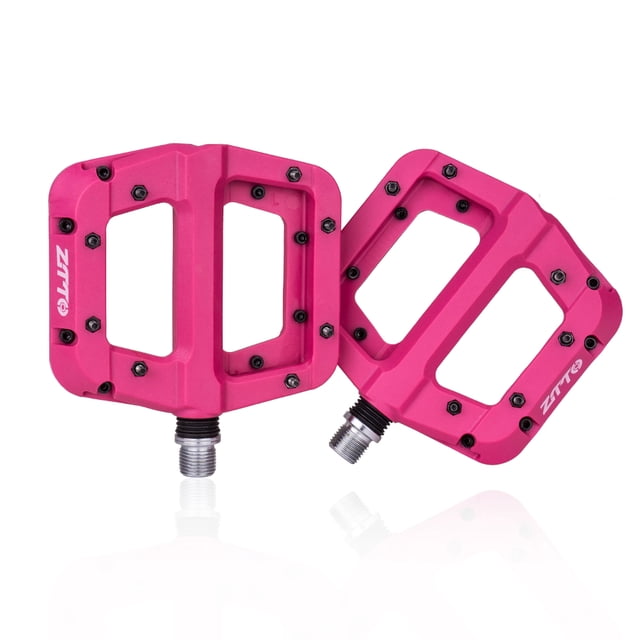 ZTTO Pedal de bicicleta Fibra de nailon 9/16 pulgadas Plataforma plana antideslizante