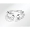 thumbnail image 6 of Sterling Silver Anti Anxiety Rings For Women Fidget Beads Spinner Band Open Adjustable Stacking Spinning Worry Stress Relief Ring with Beads Jewelry Farthers Day Gifts from Daughter, 6 of 12