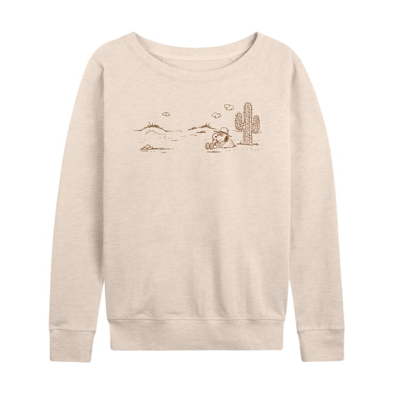 Peanuts - Spike Horizontal Desert - Women's French Terry Long Sleeve Shirt