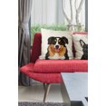 thumbnail image 6 of WIRESTER 18x18 inch Square Decorative Throw Sofa Pillow Cases, Cute Black Aussie Australian Shepherd Dog, 6 of 7