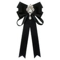 thumbnail image 2 of fenteer Women's Bow Tie Bowknot Bowtie Girls Ladies Necktie for Uniform Blouse Shirt Black, 2 of 8