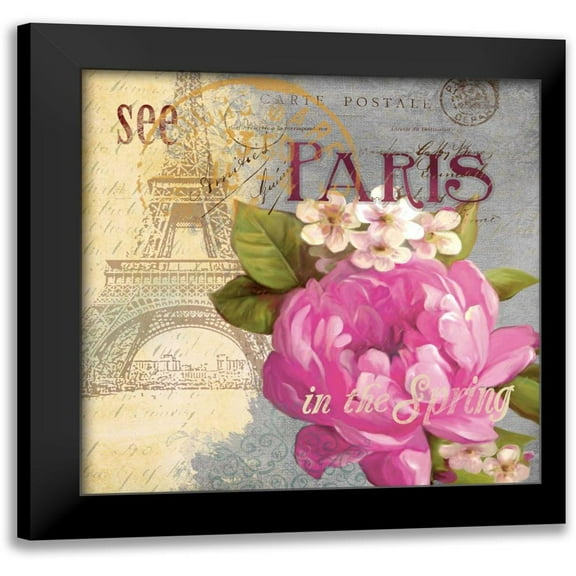 Robinson, Carol 12x12 Black Modern Framed Museum Art Print Titled - Paris in the Spring I