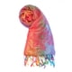 thumbnail image 2 of Bufanda Color Degradado Para Mujeres Borla Suave Envoltura Envoltura Multicolor Floral Fucsia 71"x27.5", 2 of 6