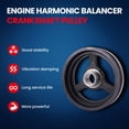 thumbnail image 3 of MOCA AUTOPARTS 594-623 Engine Harmonic Balancer Fit for 2004-2006 Chevrolet Colorado L4 2.8L & 2007-2012 GMC Canyon L4 2.9L & 2007-2008 Isuzu i-290 L4 2.9L, 3 of 9
