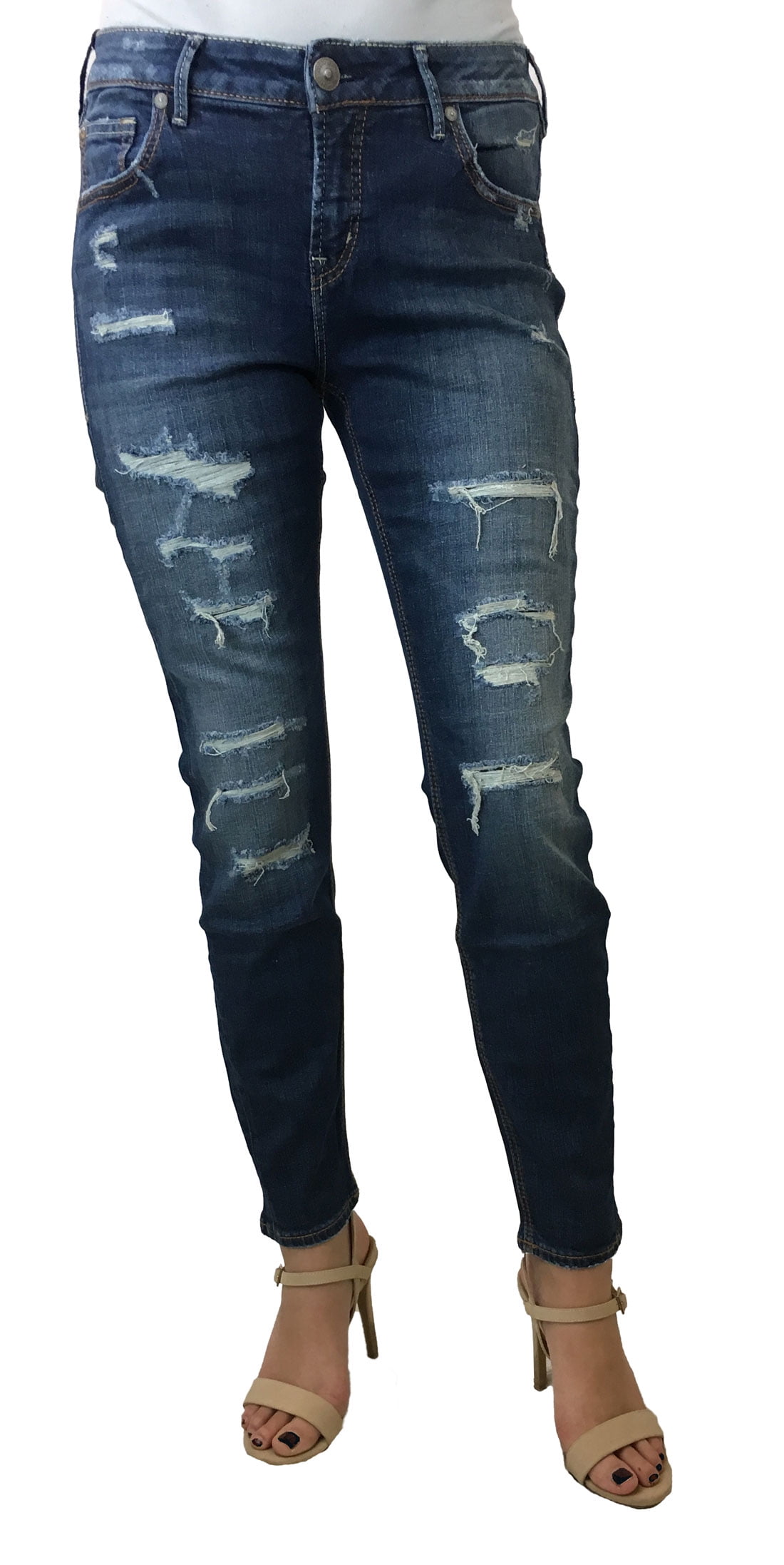 silver avery skinny jeans