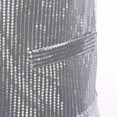 thumbnail image 5 of Manyakai Women's Sparkle Sequins Waistcoat Open Front Jacket Sleeveless Coat Vest Tops Silver 160/L, 5 of 7