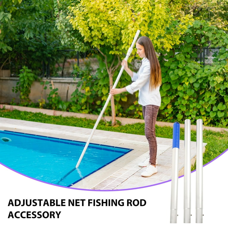 Adjustable Pole Connecting Pole Pool Skimmer Net Pole Fishing Net Pole Fish  Basket Pole 